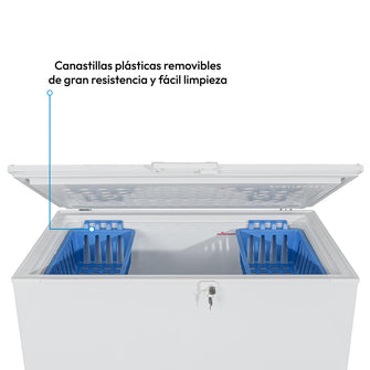 Congelador Horizontal 387 Lts Challenger, Color Blanco