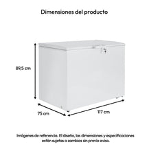 Congelador Horizontal 387 Lts Challenger, Color Blanco