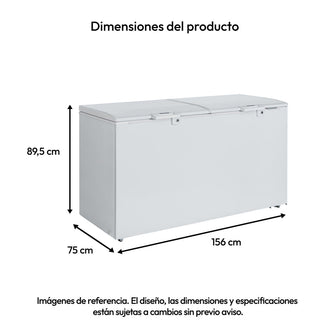 Congelador Horizontal 535 Lts Challenger, Color Blanco