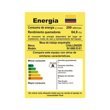 Estufa De Empotrar Gas Natural 4 Puestos Challenger, Plateado