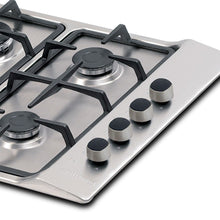 Estufa De Empotrar  4 Puestos Gas Natural Challenger, Plateado