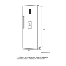 Refrigerador Vertical Twin 387 Lts Challenger, Color Gris