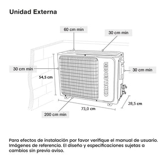 Aire Acondicionado Inverter 9000 Btu 220v  Challenger, Color Blanco
