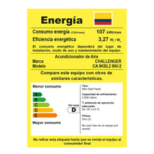 Aire Acondicionado Inverter 9000 Btu 220v  Challenger, Color Blanco