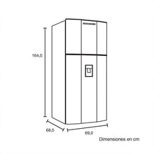 Nevera No Frost Black Series 370 Lts Challenger , Color Gris