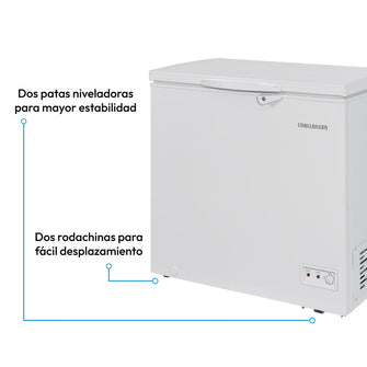 Congelador Horizontal 198 Lts Challenger, Color Blanco