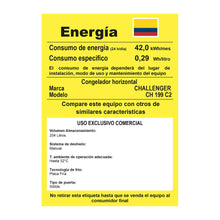 Congelador Horizontal 198 Lts Challenger, Color Blanco