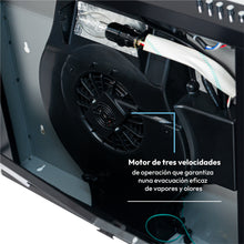 Campana Horizontal Lamina Cr Negra 3 Velocidades 60 Cm