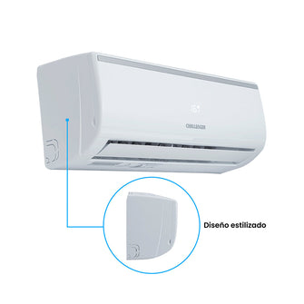 Aire Acondicionado ON/OFF 9000 Btu 110V Challenger, Color Blanco