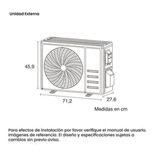 Aire Acondicionado ON/OFF 9000 Btu 110V Challenger, Color Blanco
