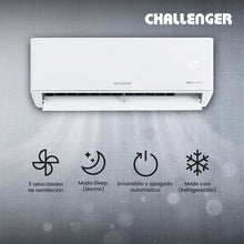 Aire Acondicionado Inverter 12000 Btu 115v Challenger, Color Blanco