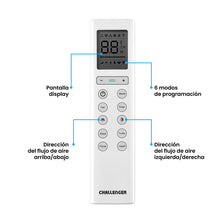 Aire Acondicionado Inverter Challenger 9000 BTU, Blanco