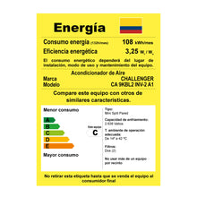 Aire Acondicionado Inverter Challenger 9000 BTU, Blanco