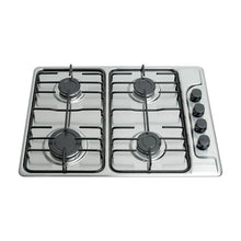 Estufa Empotrar Inox 4 Puestos 58.5cm Gas Natural Challenger Sp6043