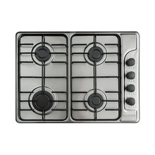 Estufa Empotrar Inox 4 Puestos 58.5cm Gas Natural Challenger Sp6043