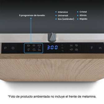 Lavavajillas Panelable 10 Servicios Acero inoxidable Challenger, Color Gris