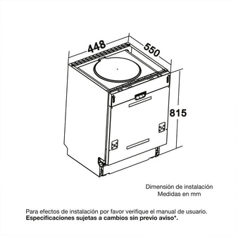 Lavavajillas Panelable 10 Servicios Acero inoxidable Challenger, Color Gris