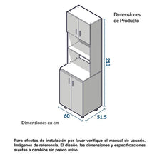 Mueble Torre para Cocina 60cm Challenger Sa50060 Acandi