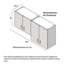 Mueble Superior 120cm 4 Puertas Challenger Sa31120 Acandi