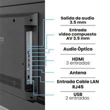 Televisor 65 Pulgadas Google TV Challenger, Color Negro