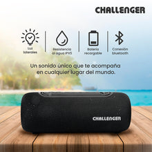 Parlante Inalámbrico Portátil Bluetooth SC10W Challenger, Color Negro