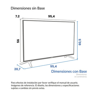 Televisor 43 Pulgadas Webos Challenger, Color Negro