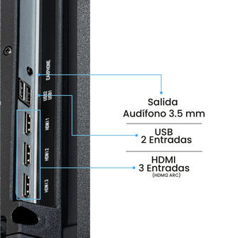 Televisor 43 Pulgadas Webos Challenger, Color Negro