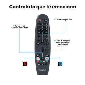 Televisor 43 Pulgadas Webos Challenger, Color Negro