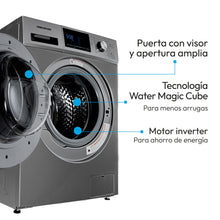 Lavadora y Secadora Inventer Con Panel Digital 14kg Challenger, Color Gris