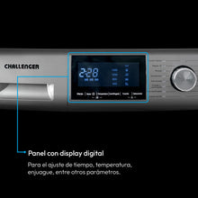Lavadora y Secadora Inventer Con Panel Digital 14kg Challenger, Color Gris