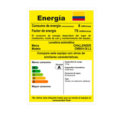Lavadora y Secadora Inventer Con Panel Digital 14kg Challenger, Color Gris