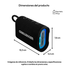 Parlante Inalámbrico Portátil Bluetooth SC5W Challenger, Color Negro