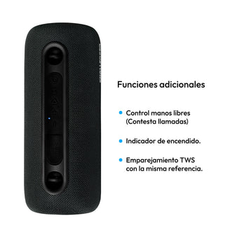 Parlante Inalámbrico Portátil Bluetooth SC15W Challenger, Color Negro