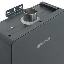 Calentador Digital De Paso Gas Natural 12 Lt Tiro Forzado Challenger, Color Negro