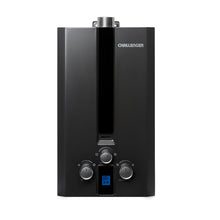 Calentador De Paso Challenger 6 Litros Tiro,  Negro