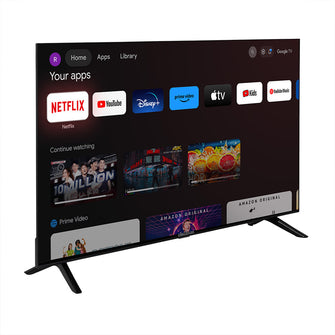 Televisor Challenger 32 Pulgadas Smart Google TV TG81, Color Negro