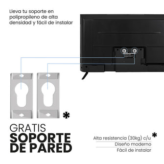 Televisor Challenger 32 Pulgadas Smart Google TV TG81, Color Negro