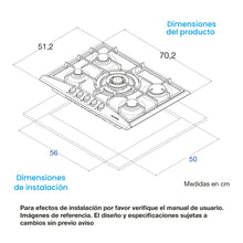 Estufa De Empotrar Serie Alpha Challenger, Plateado