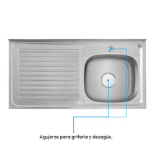 Mesón Poceta Challenger Derecho, En Acero Inoxidable