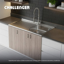 Mesón Poceta Challenger Derecho, 1,20/POC, Acero Inoxidable