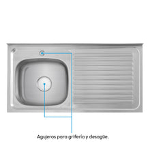 Mesón Poceta Challenger Izquiero, En Acero Inoxidable