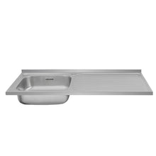 Mesón Poceta Challenger Izquiero, 1,20/POC, Acero Inoxidable