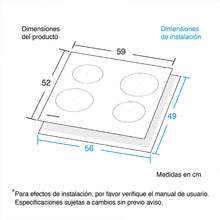 Estufa De Empotrar De Vitrocerámica 60 Cm Challenger, Negro