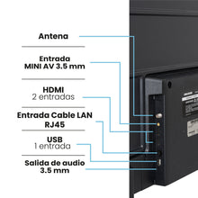 Combo Televisor Challenger 43 Pulgadas Smart Google + Minibar CR 121 Litros, Color Negro y Gris