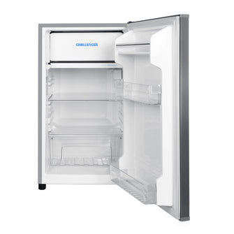 Combo Televisor Challenger 43 Pulgadas Smart Google + Minibar CR 121 Litros, Color Negro y Gris
