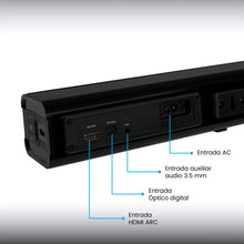 Barra De Sonido 30W Challenger, Negro