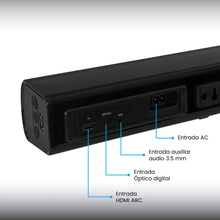 Barra De Sonido 50W Challenger, Negro