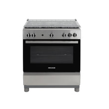 Estufa De Piso 76 cm a Gas Propano Con Horno En Acero inox, Negro
