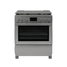 Estufa De Piso a Gas Natural Con Horno En Acero inox, Negro