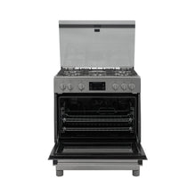Estufa De Piso a Gas Natural Con Horno En Acero inox, Negro
